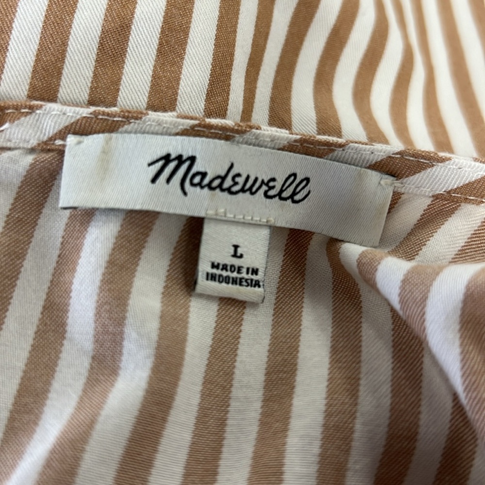 Madewell Striped Easy Button Back Pullover Shift … - image 6